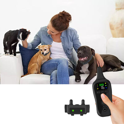 Pet Dogs And Cats Without Electric Shock Remote Control Stop Barker Training Collar