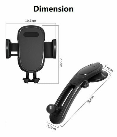 360 Rotatable Phone Mount Holder Car Dashboard Gravity Adjustable GPS Stand Rotating Car Phone Holder Universal Dashboard Mount Car Holder GPS Phone Stands Auto Accessories Car Phone Holder